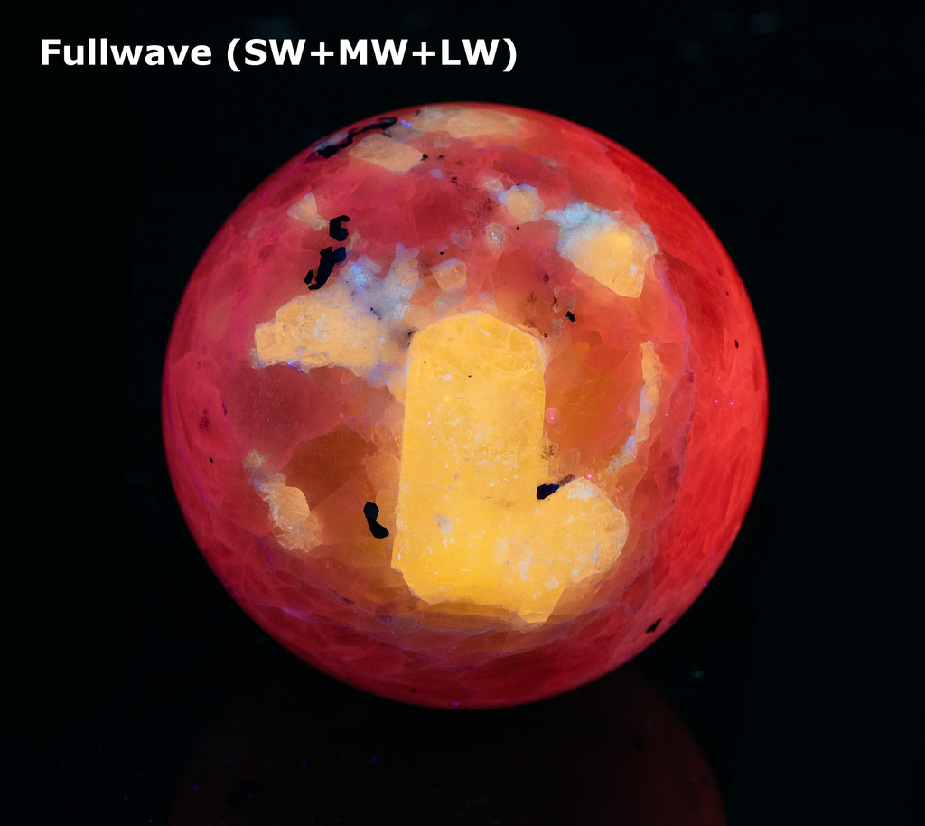 Marialite Scapolite, Calcite Sphere with Tenebrescence