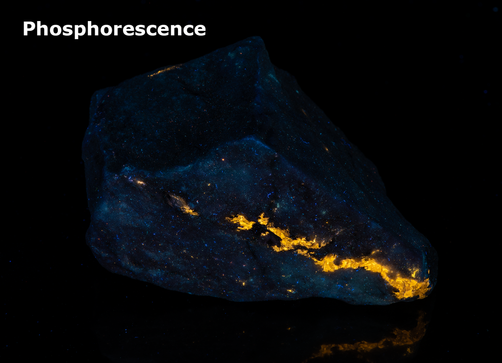 Fluorescent Calcite, Phosphorescent Sphalerite from Sweden