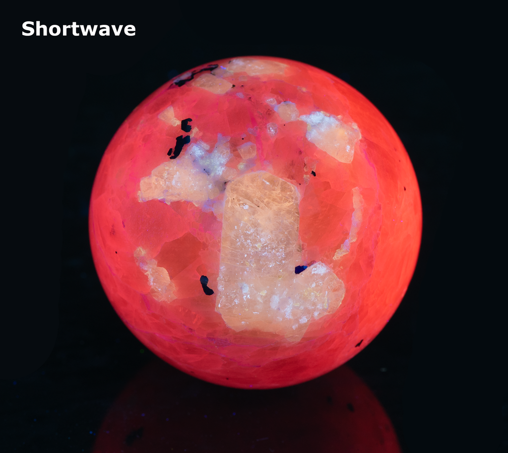 Marialite Scapolite, Calcite Sphere with Tenebrescence