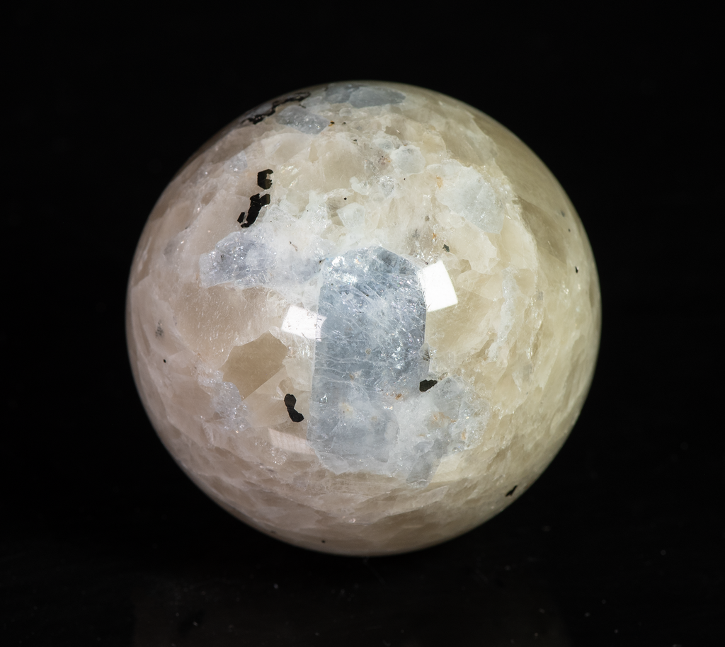 Marialite Scapolite, Calcite Sphere with Tenebrescence