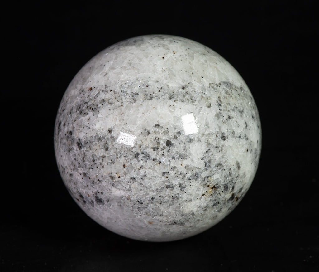 Chondrodite, blue diopside sphere from Canada