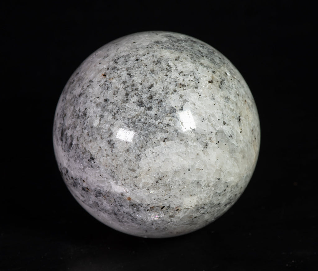 Chondrodite, blue diopside sphere from Canada